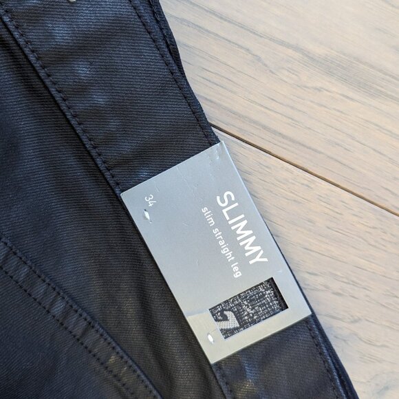 7 FOR ALL MANKIND SLIMMY SLIM STRAIGHT LEG SIZE 34 PANTS - Picture 3 of 5